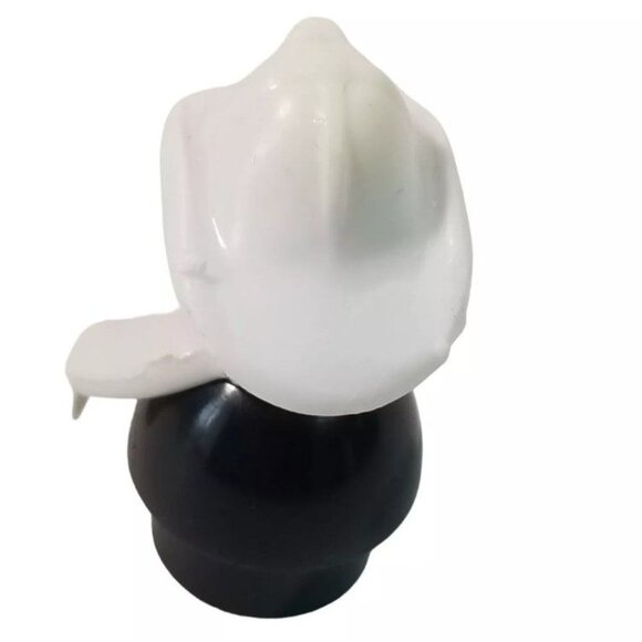 Vintage Fisher Price Little People Fireman Figure Retro Toy Black White 1980s - Picture 5 of 7